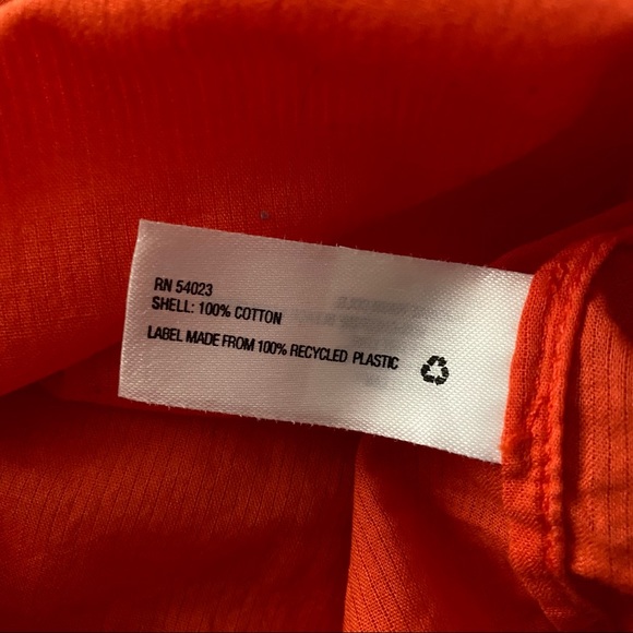 Gap • Orange Blouse with Ruffles - Picture 5 of 6